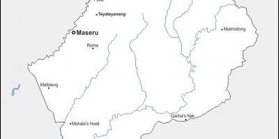 Kaart van maputsoe Lesotho