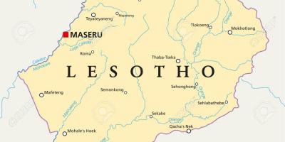 Kaart van maseru Lesotho